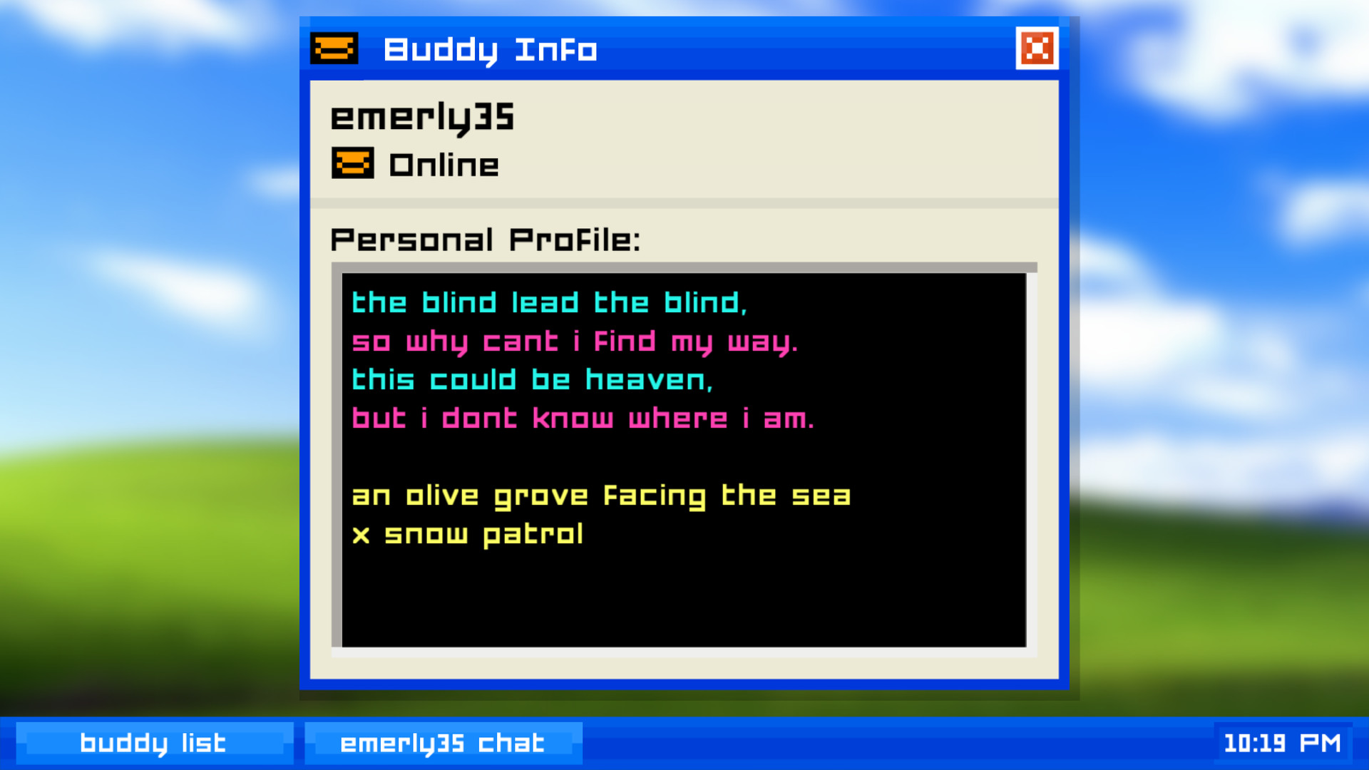 Emily is Away screenshot