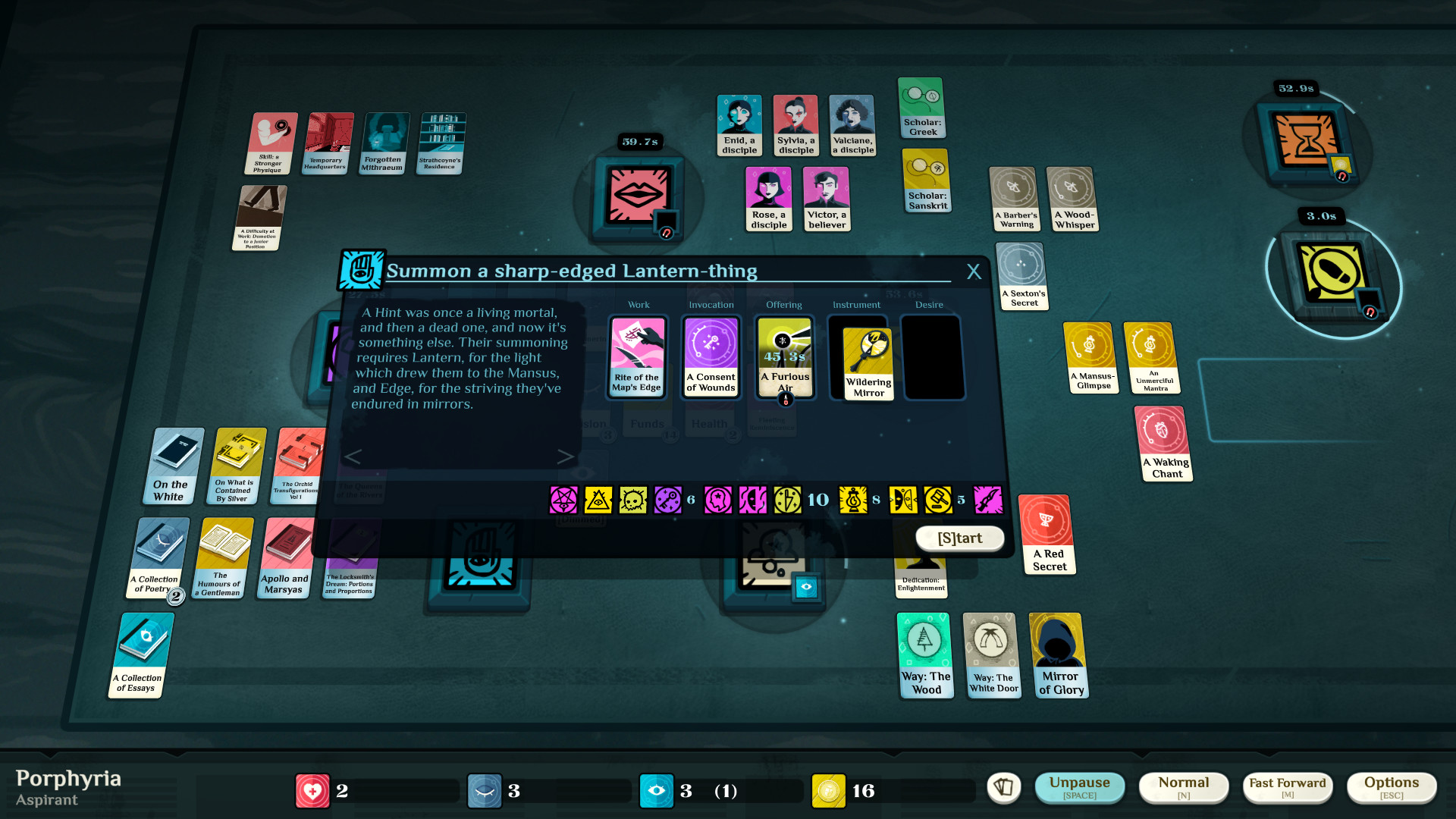 Cultist Simulator screenshot