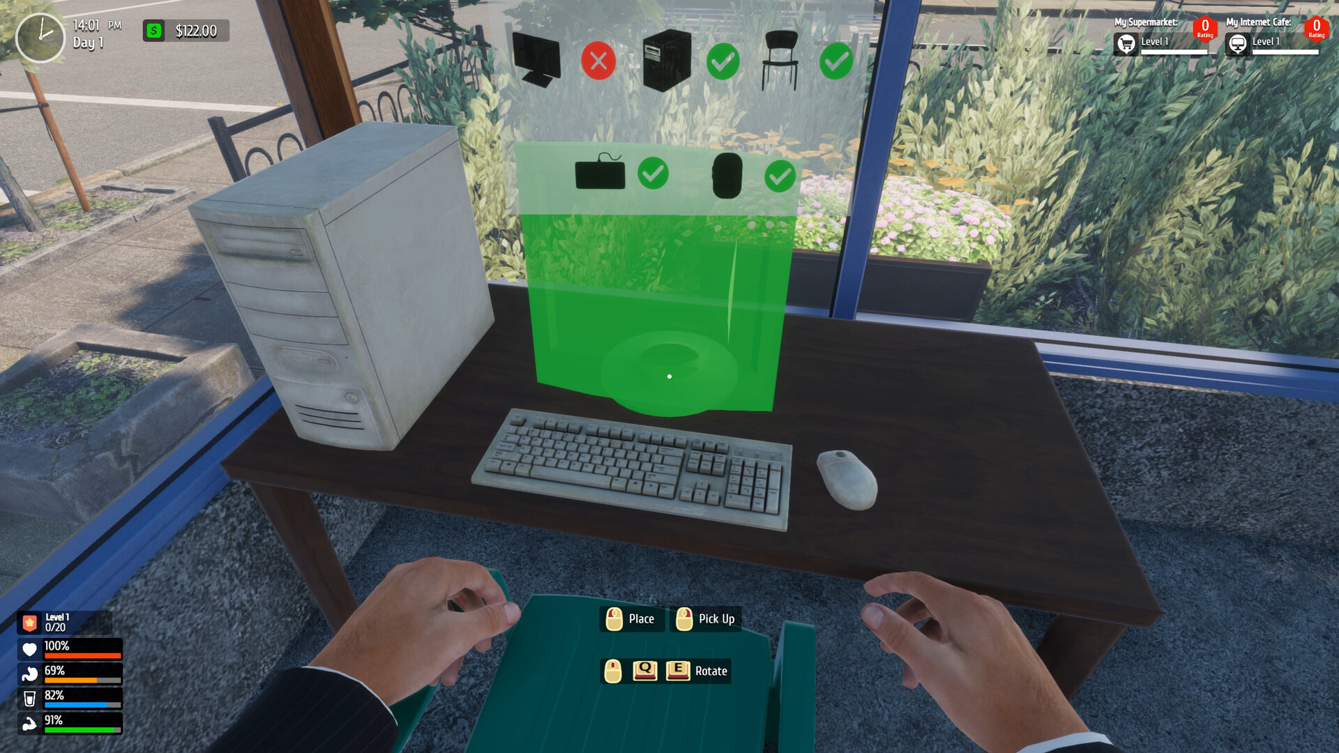 Supermarket & Internet Cafe Simulator screenshot