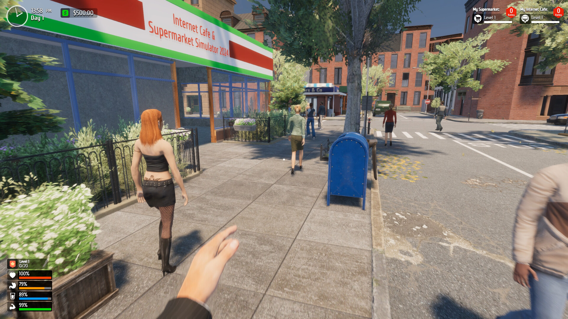 Supermarket & Internet Cafe Simulator screenshot