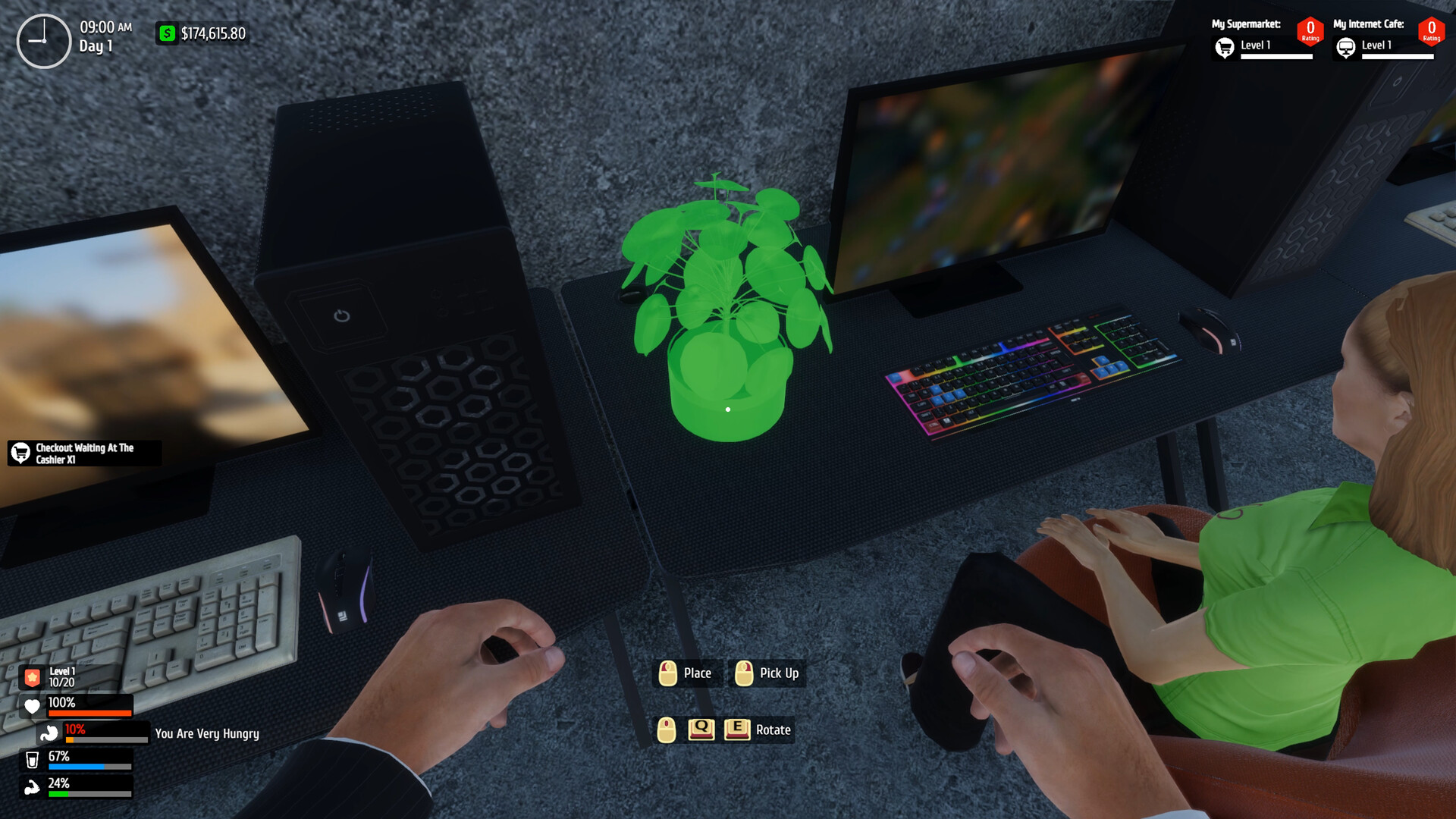 Supermarket & Internet Cafe Simulator screenshot