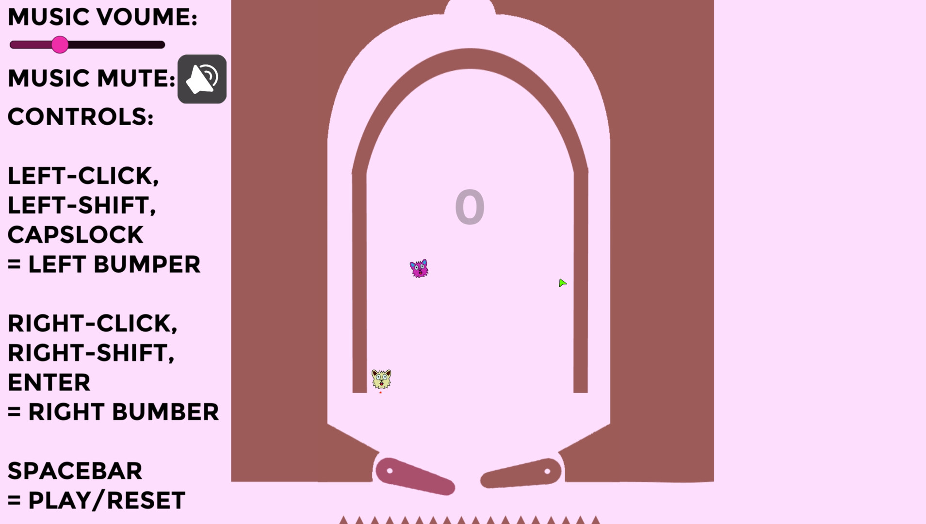 Endless Furry Pinball 2D screenshot