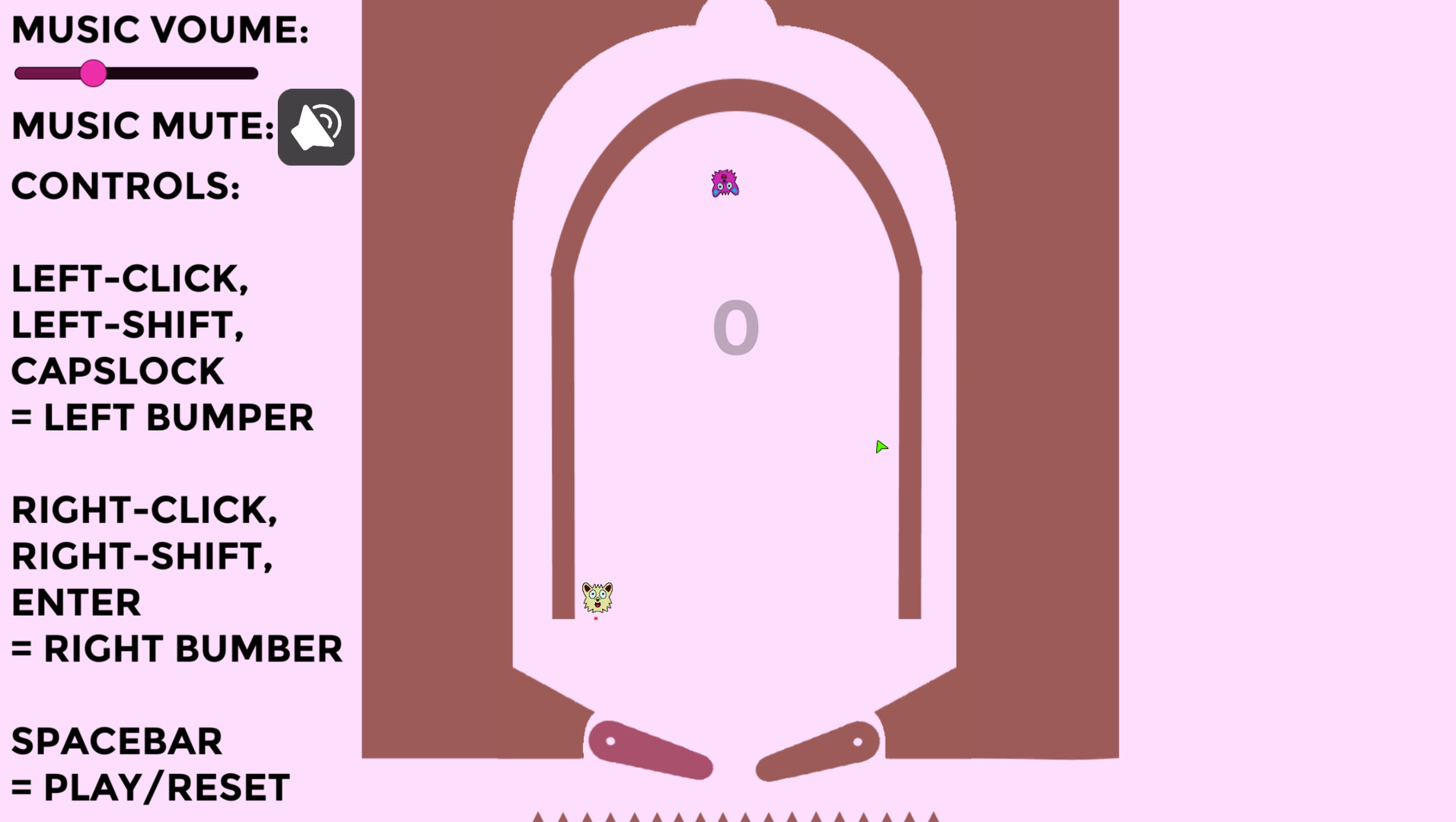 Endless Furry Pinball 2D screenshot