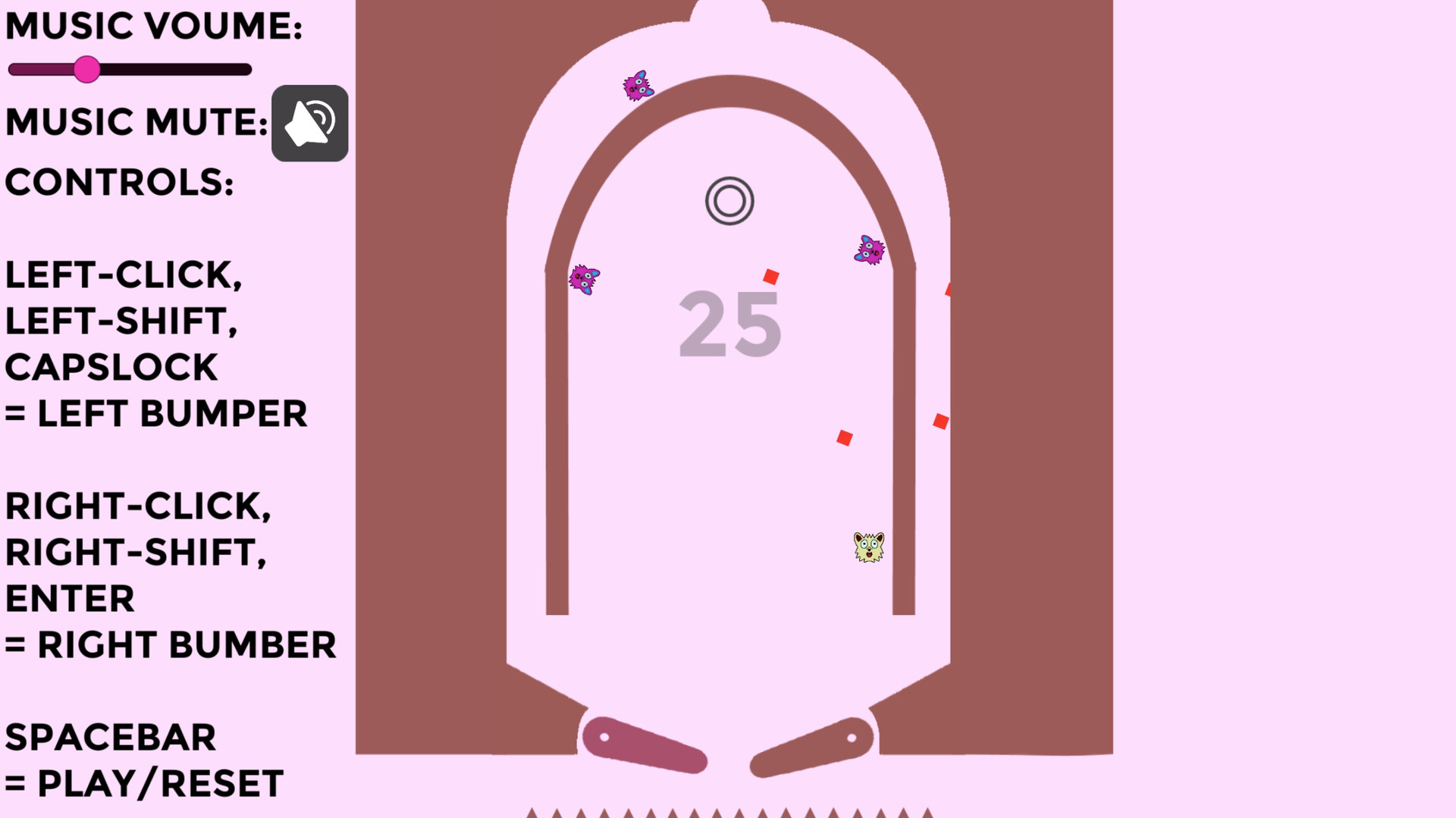 Endless Furry Pinball 2D screenshot