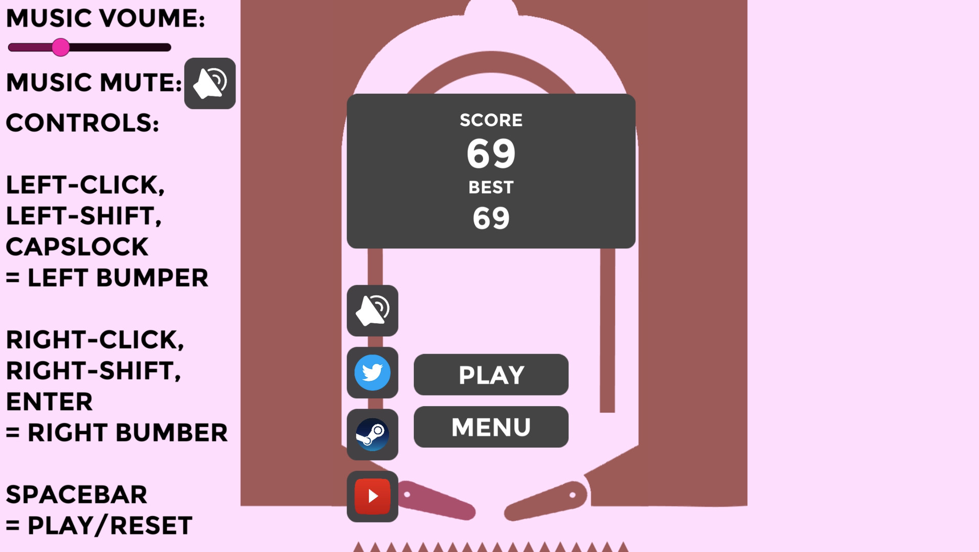 Endless Furry Pinball 2D screenshot