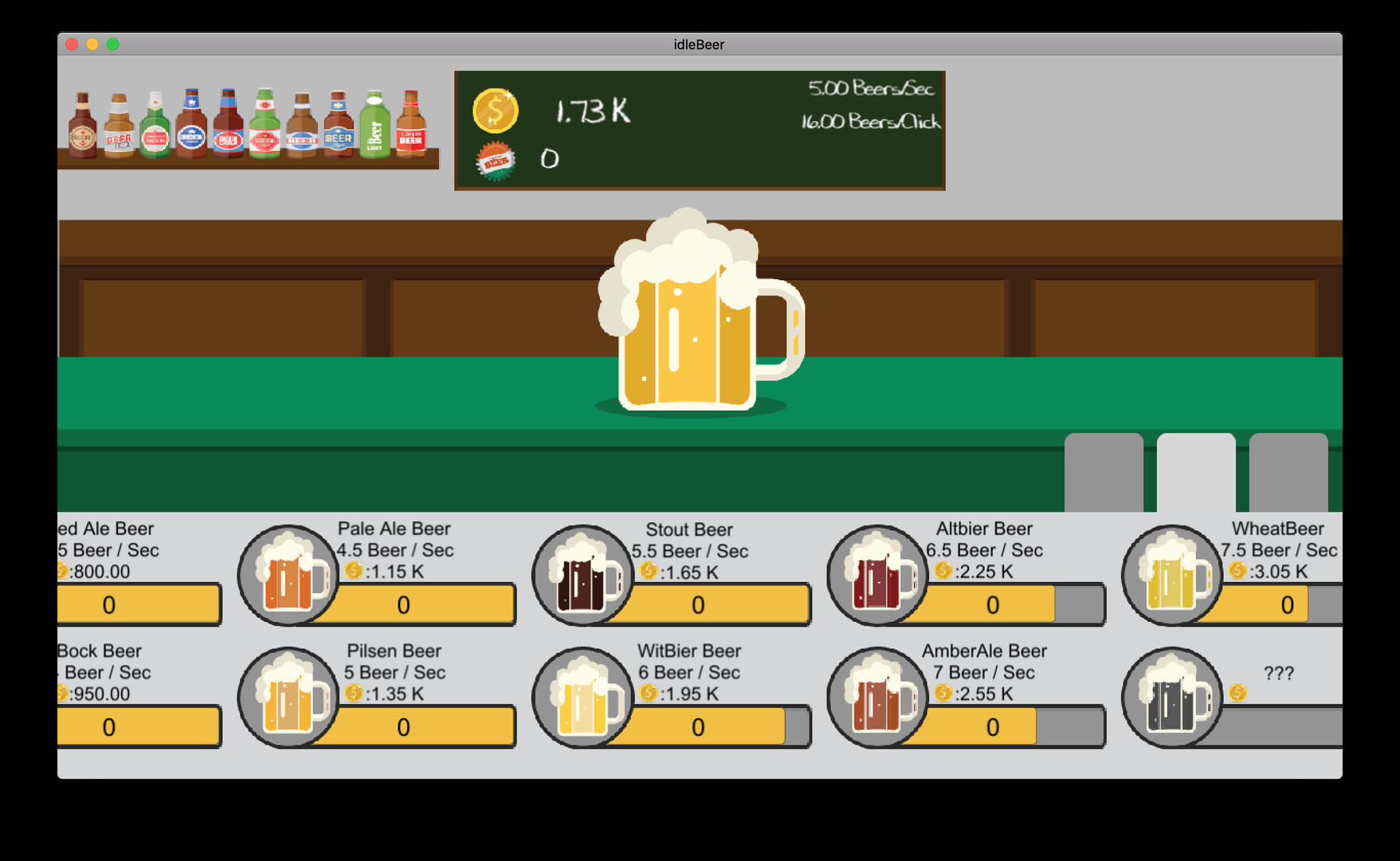 idleBeer screenshot