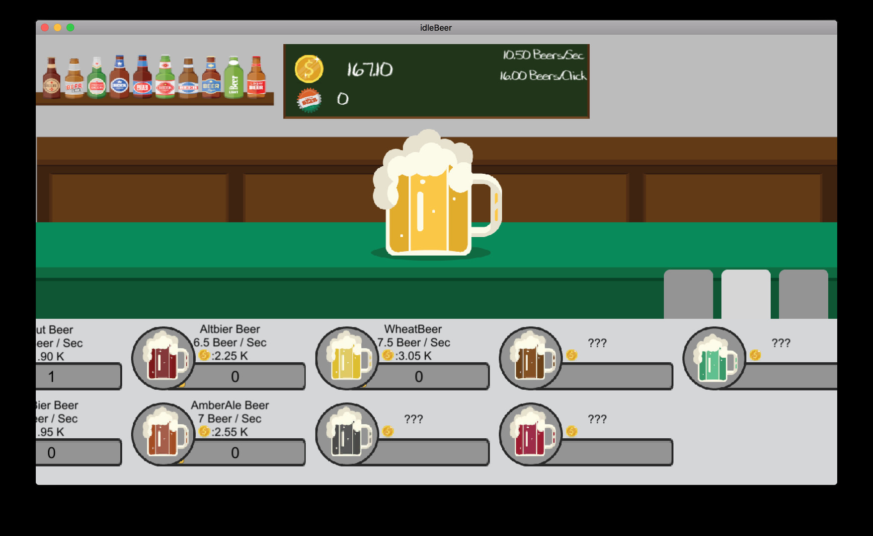 idleBeer screenshot