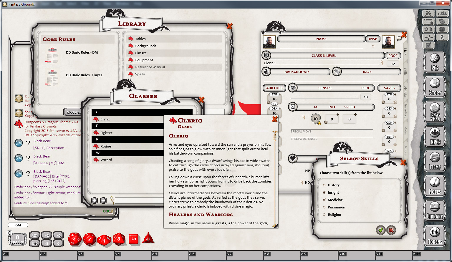 Fantasy Grounds Classic screenshot