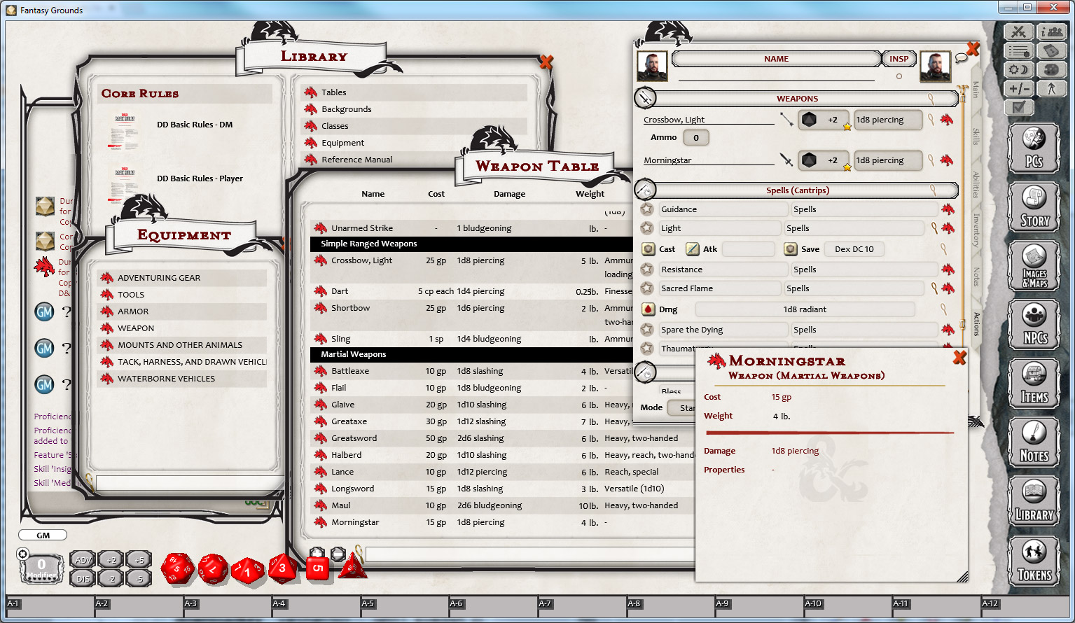 Fantasy Grounds Classic screenshot