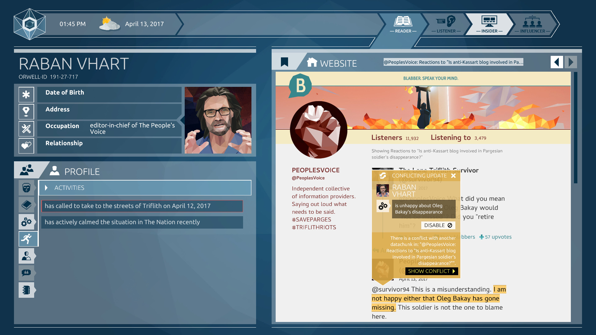 Orwell: Ignorance is Strength screenshot