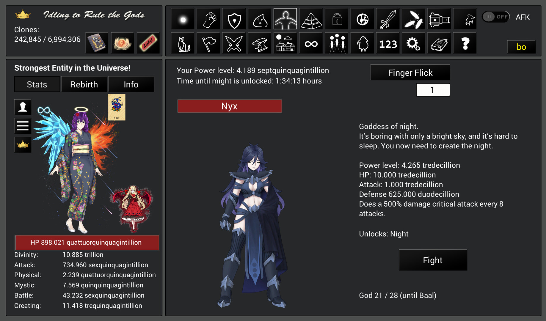 Idling to Rule the Gods screenshot