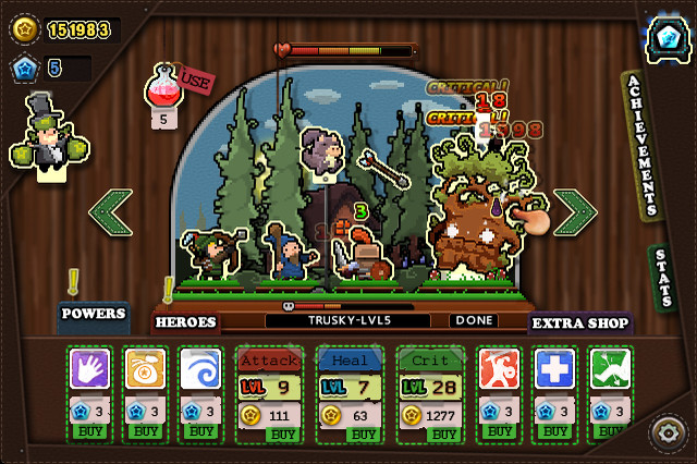 Tap Heroes screenshot