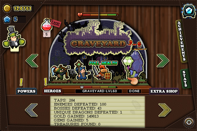Tap Heroes screenshot