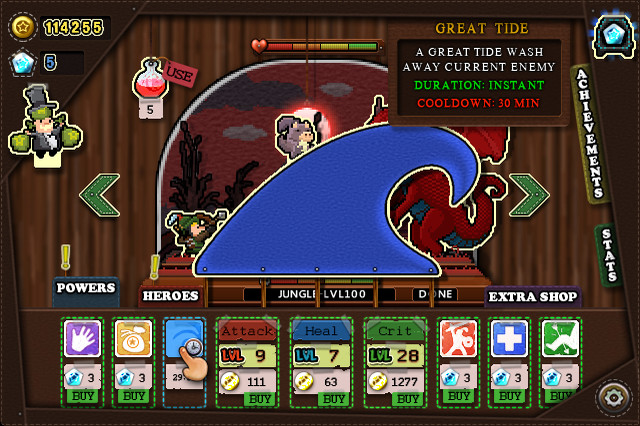 Tap Heroes screenshot