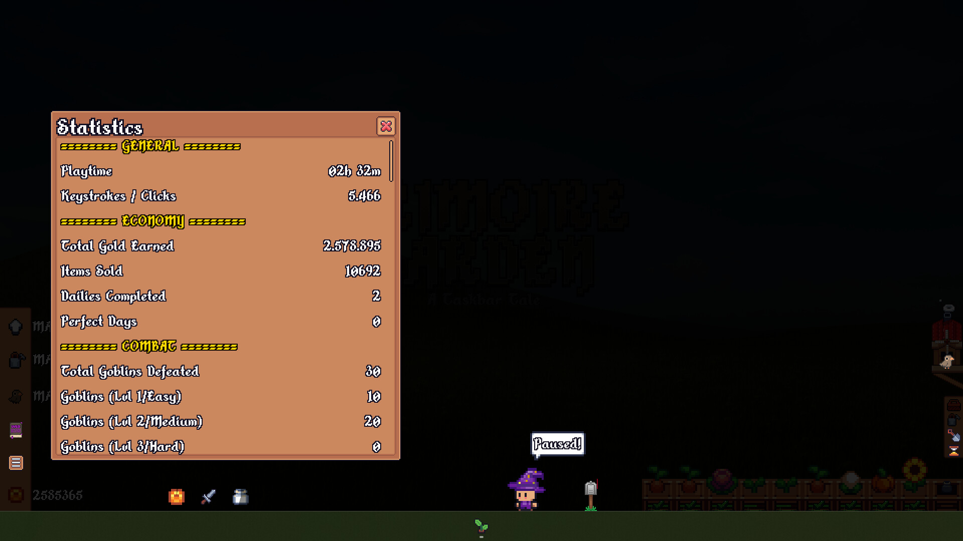 Grimoire Garden: A Taskbar Tale screenshot