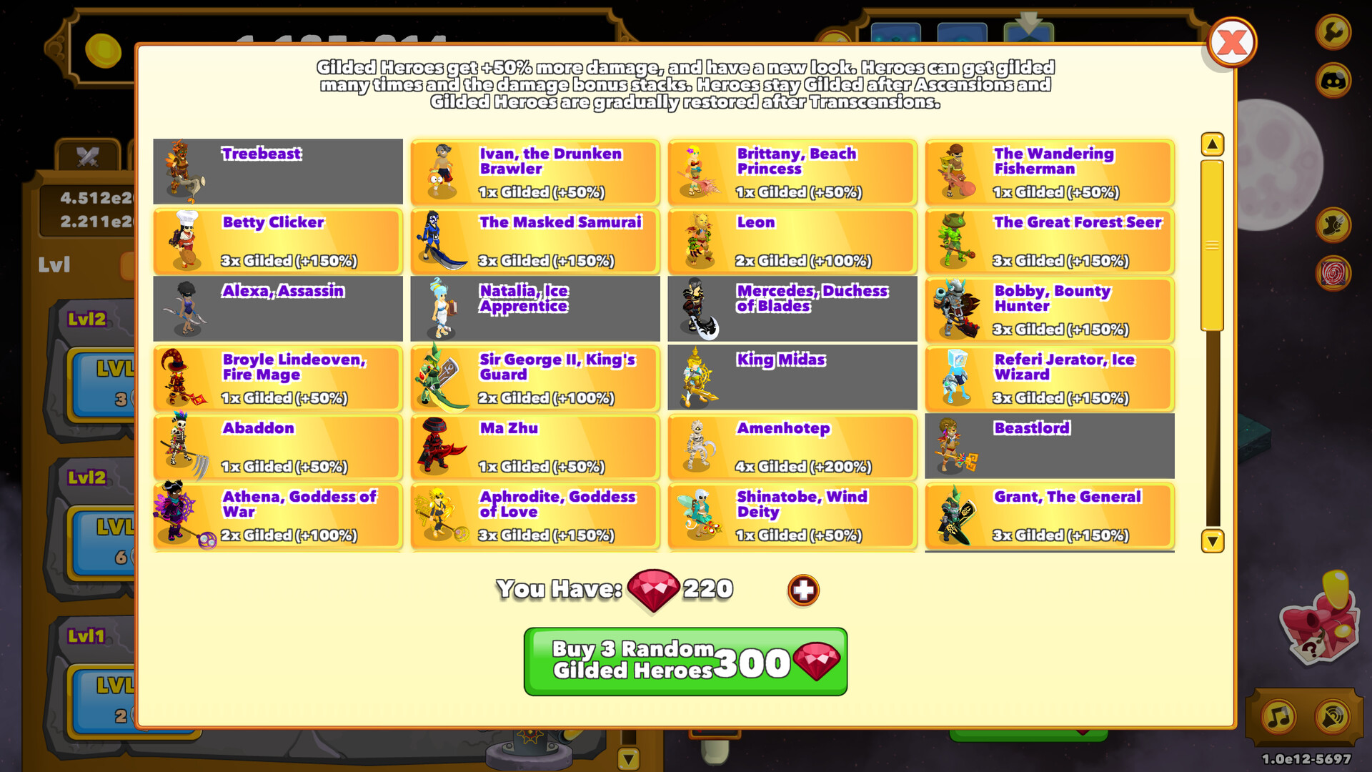 Clicker Heroes screenshot