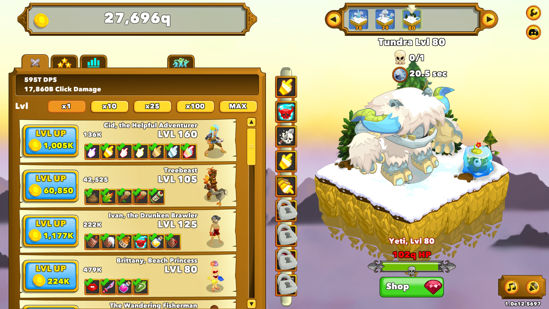 Clicker Heroes screenshot