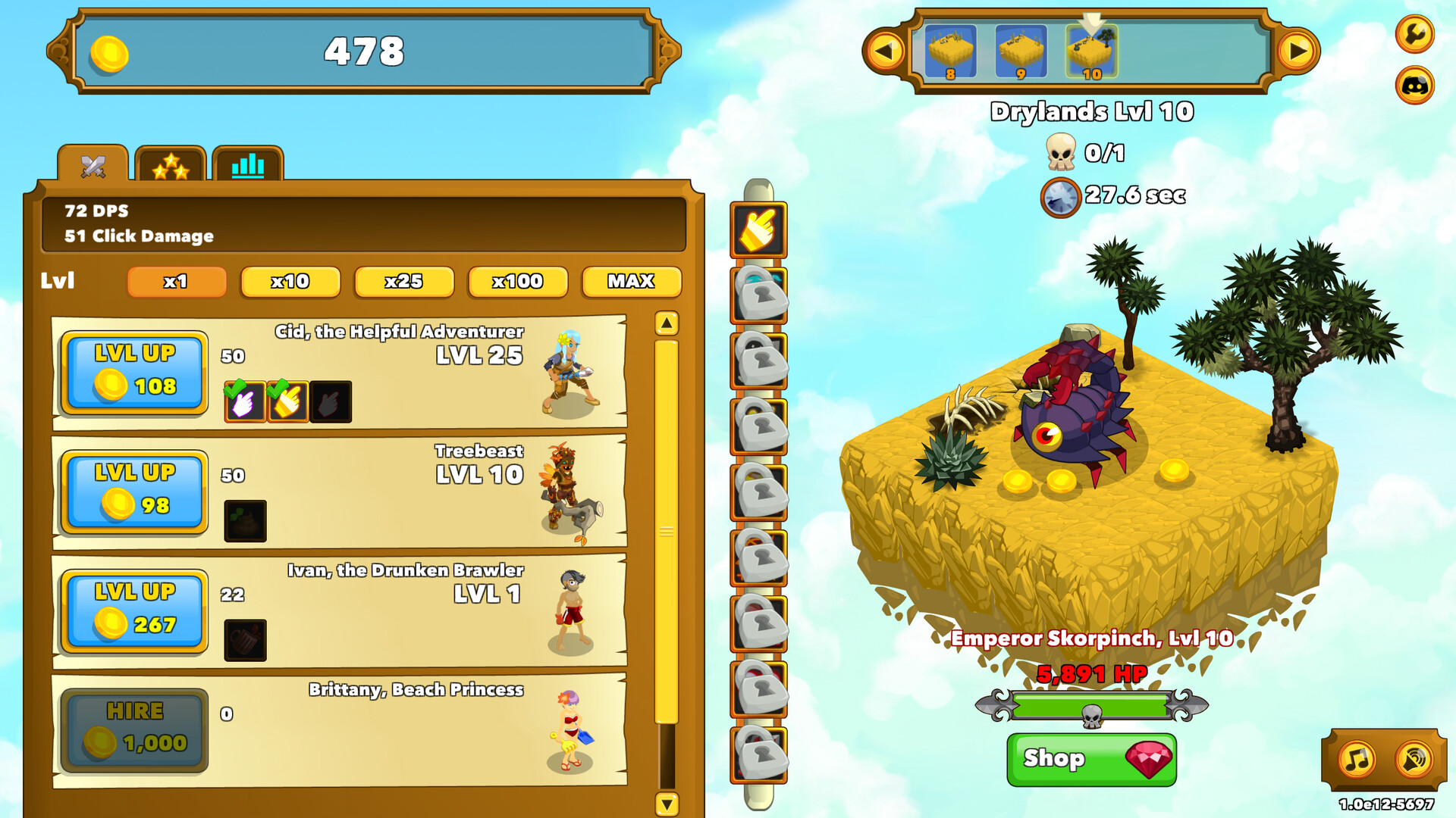 Clicker Heroes screenshot