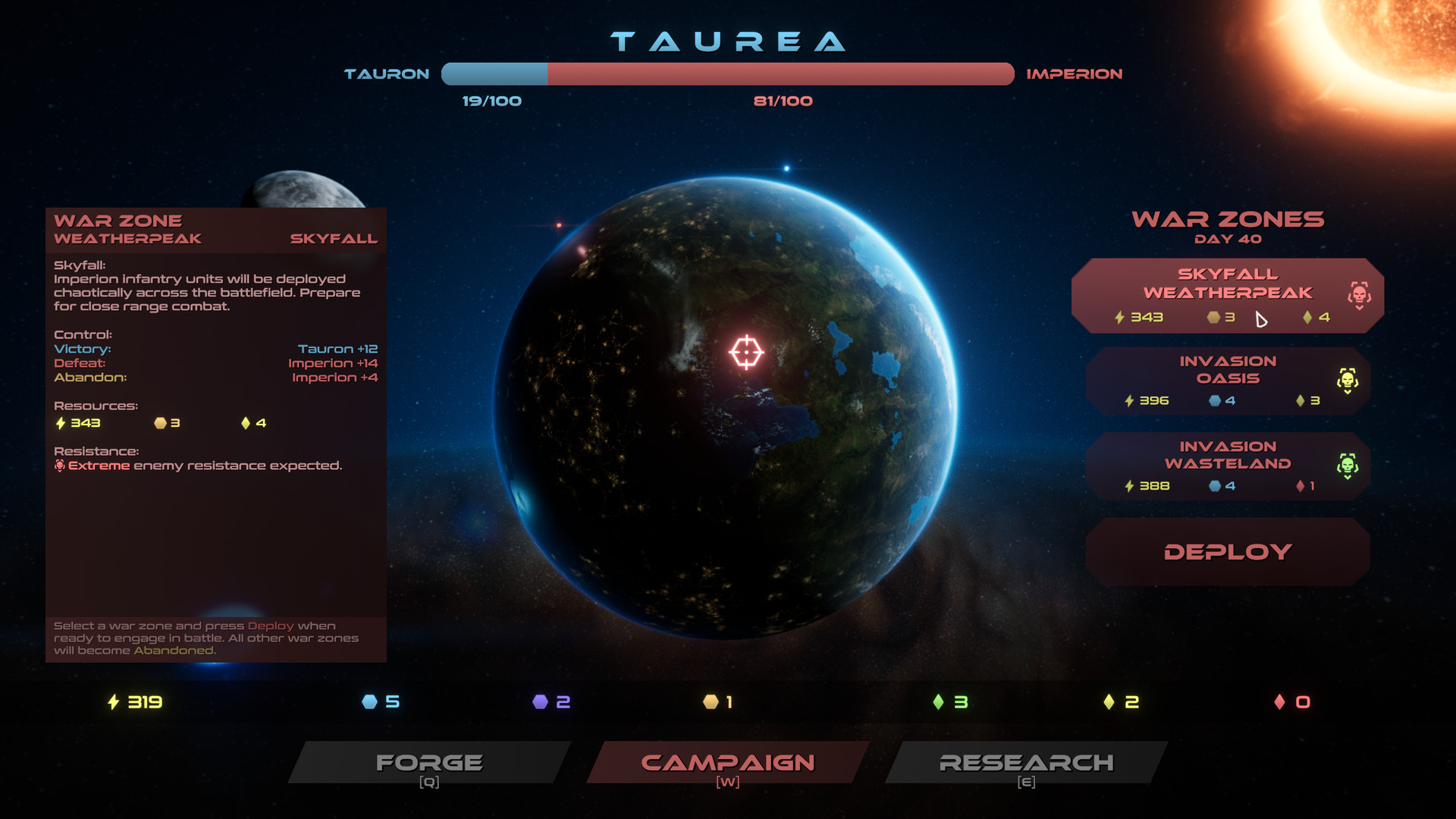Taur screenshot