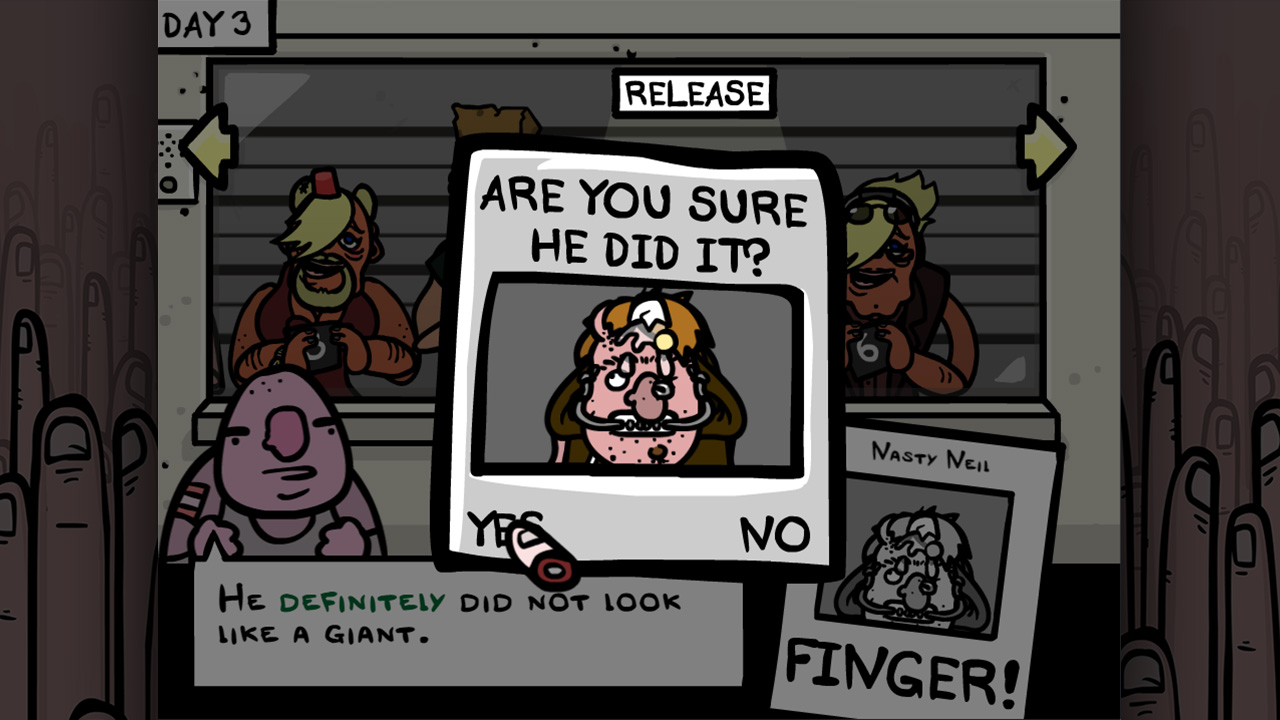 Fingered screenshot