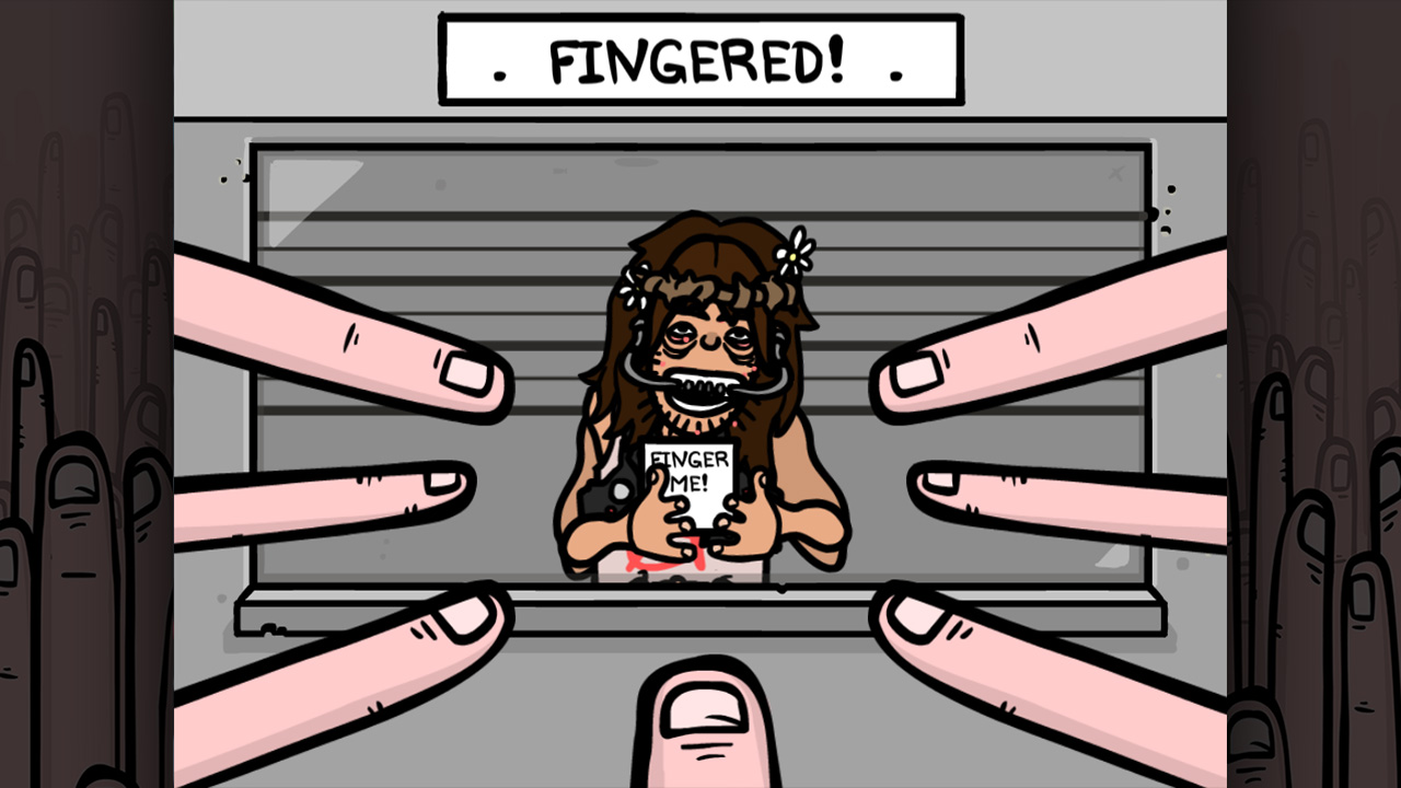 Fingered screenshot