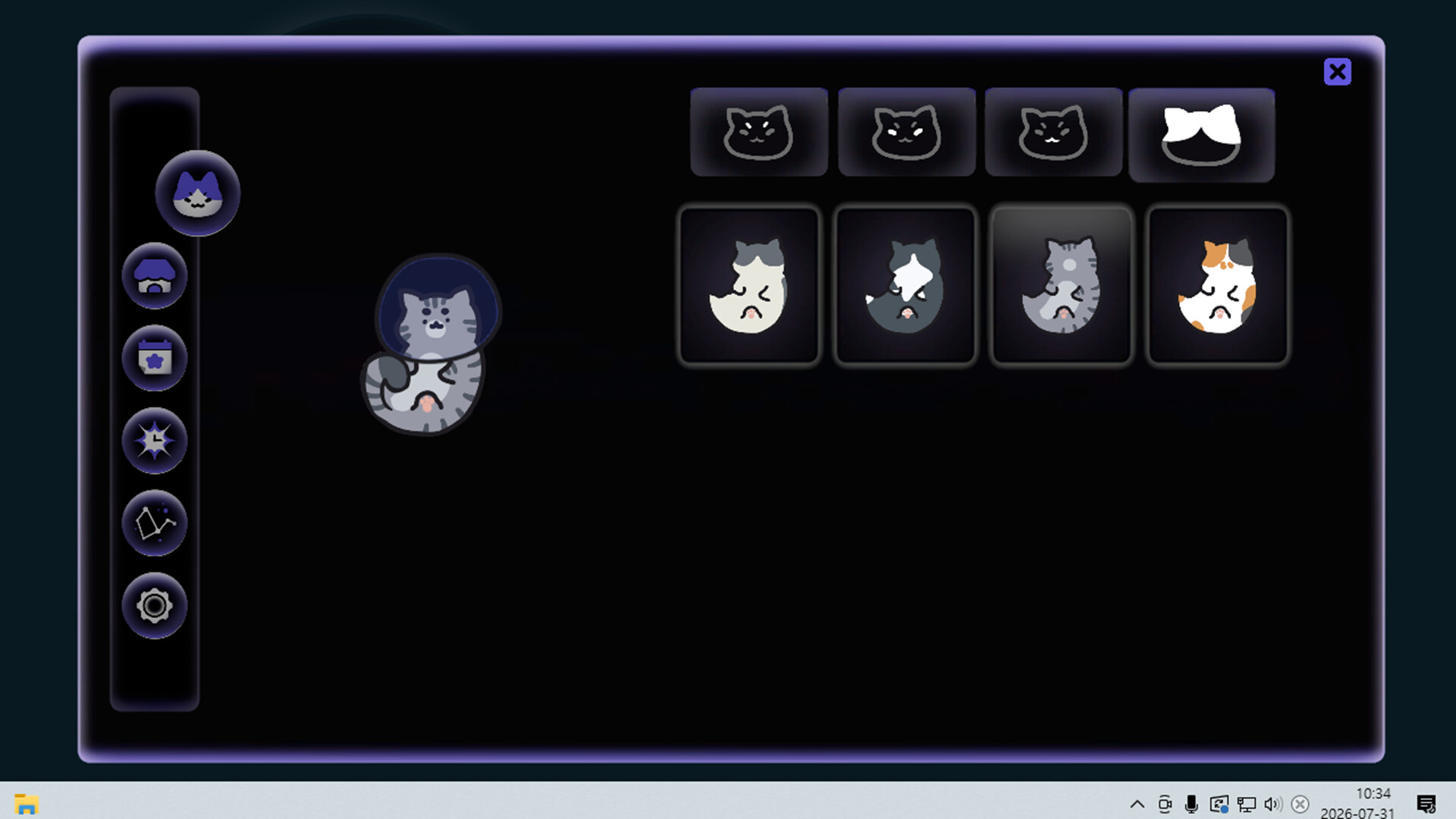Cosmo Cat: A Cozy Desktop Idler screenshot