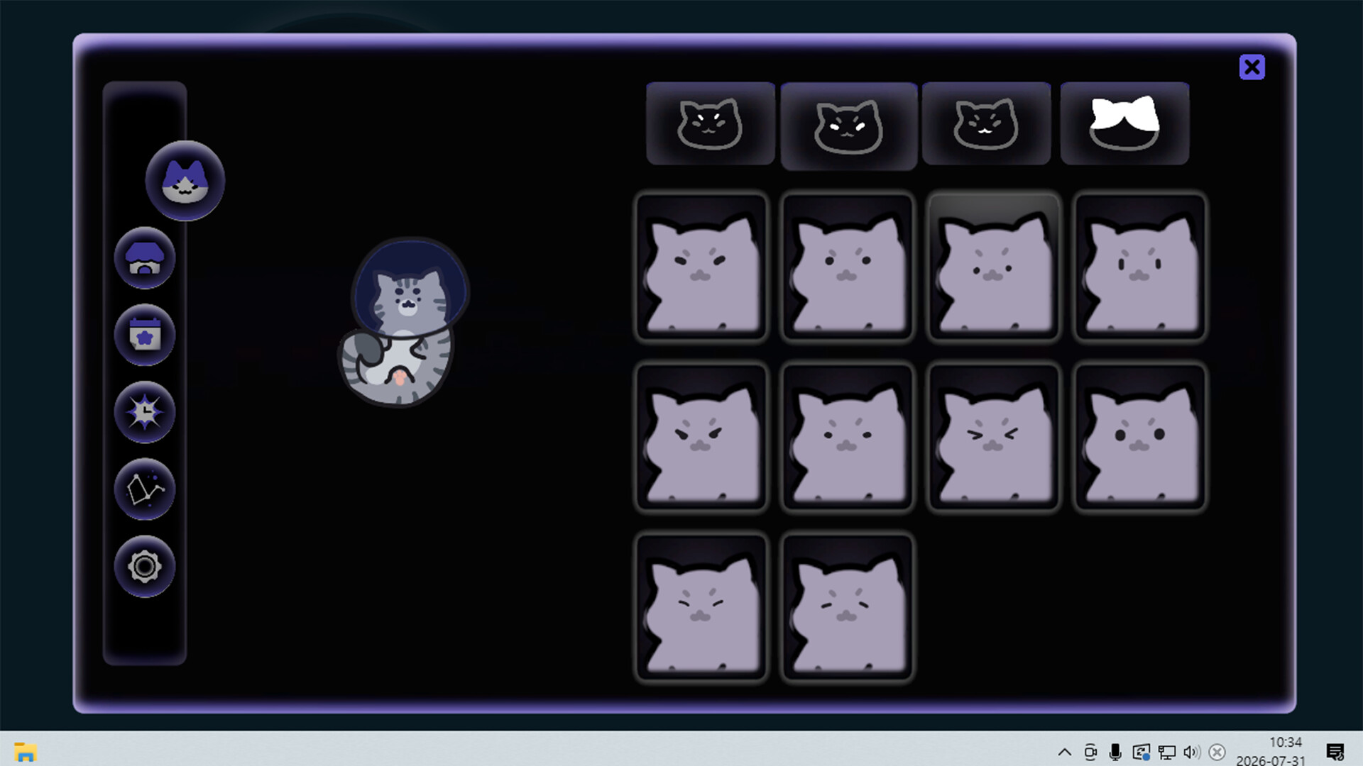 Cosmo Cat: A Cozy Desktop Idler screenshot