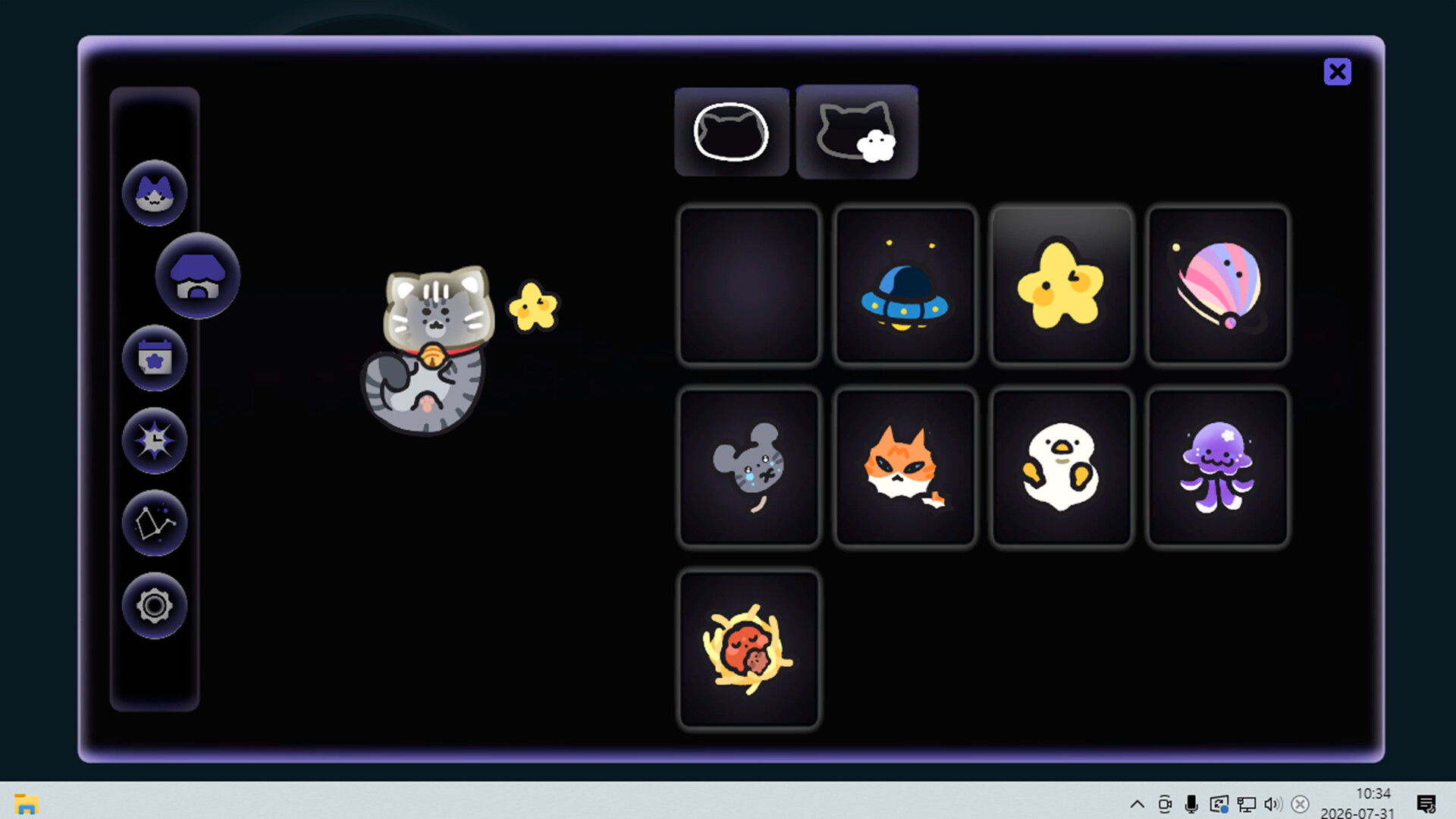 Cosmo Cat: A Cozy Desktop Idler screenshot