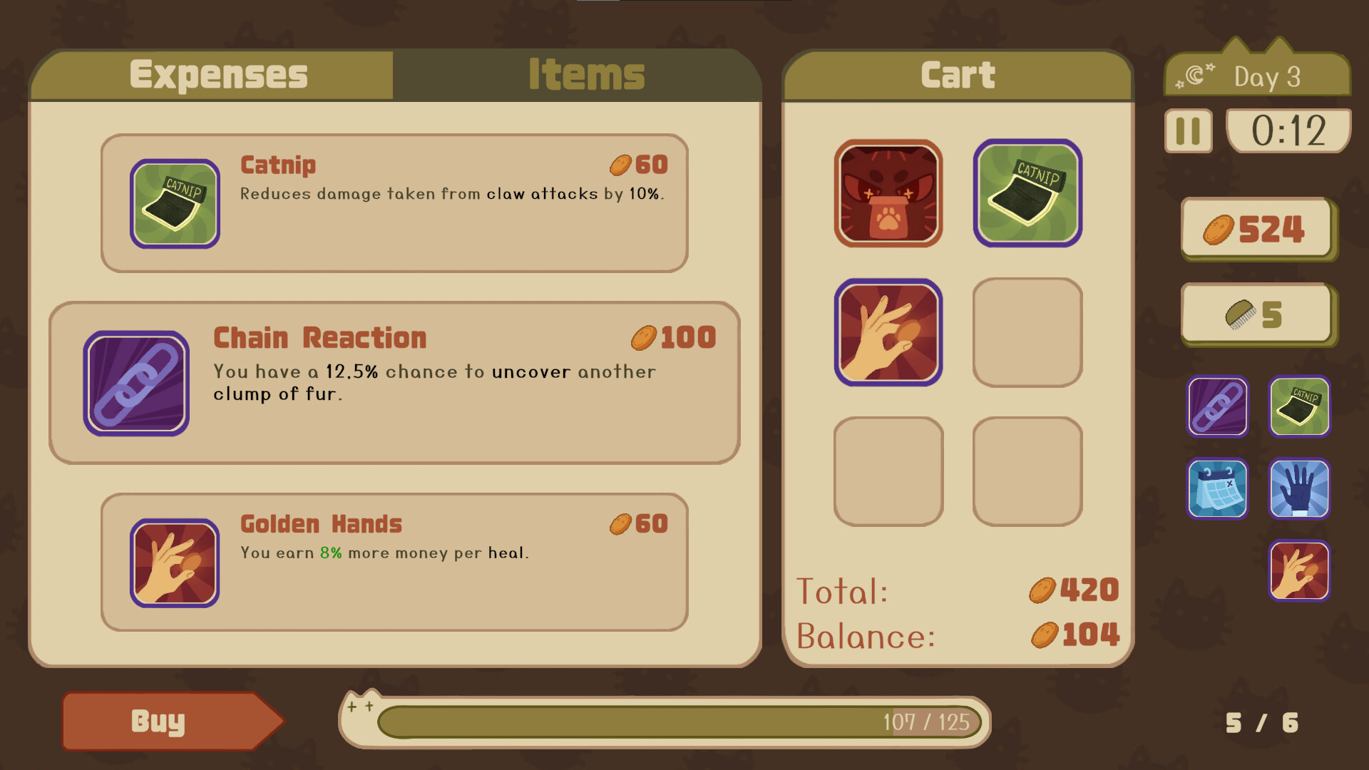 Pawsweeper screenshot