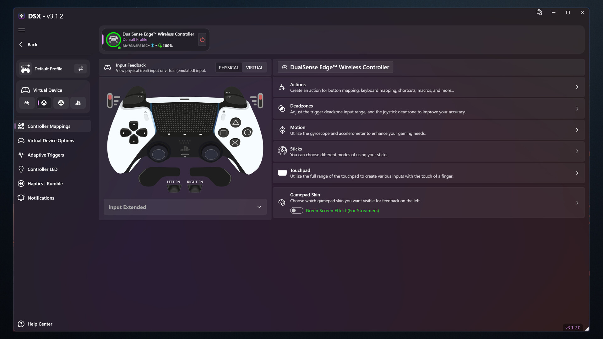 DSX screenshot