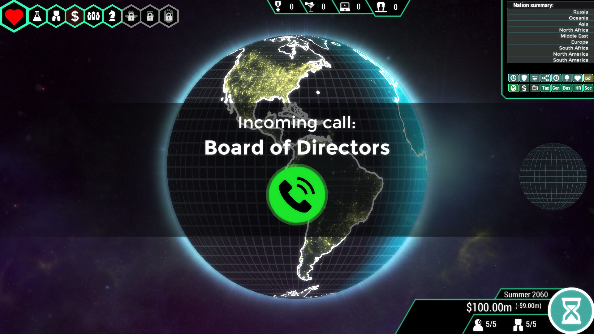 Spinnortality | cyberpunk management sim screenshot