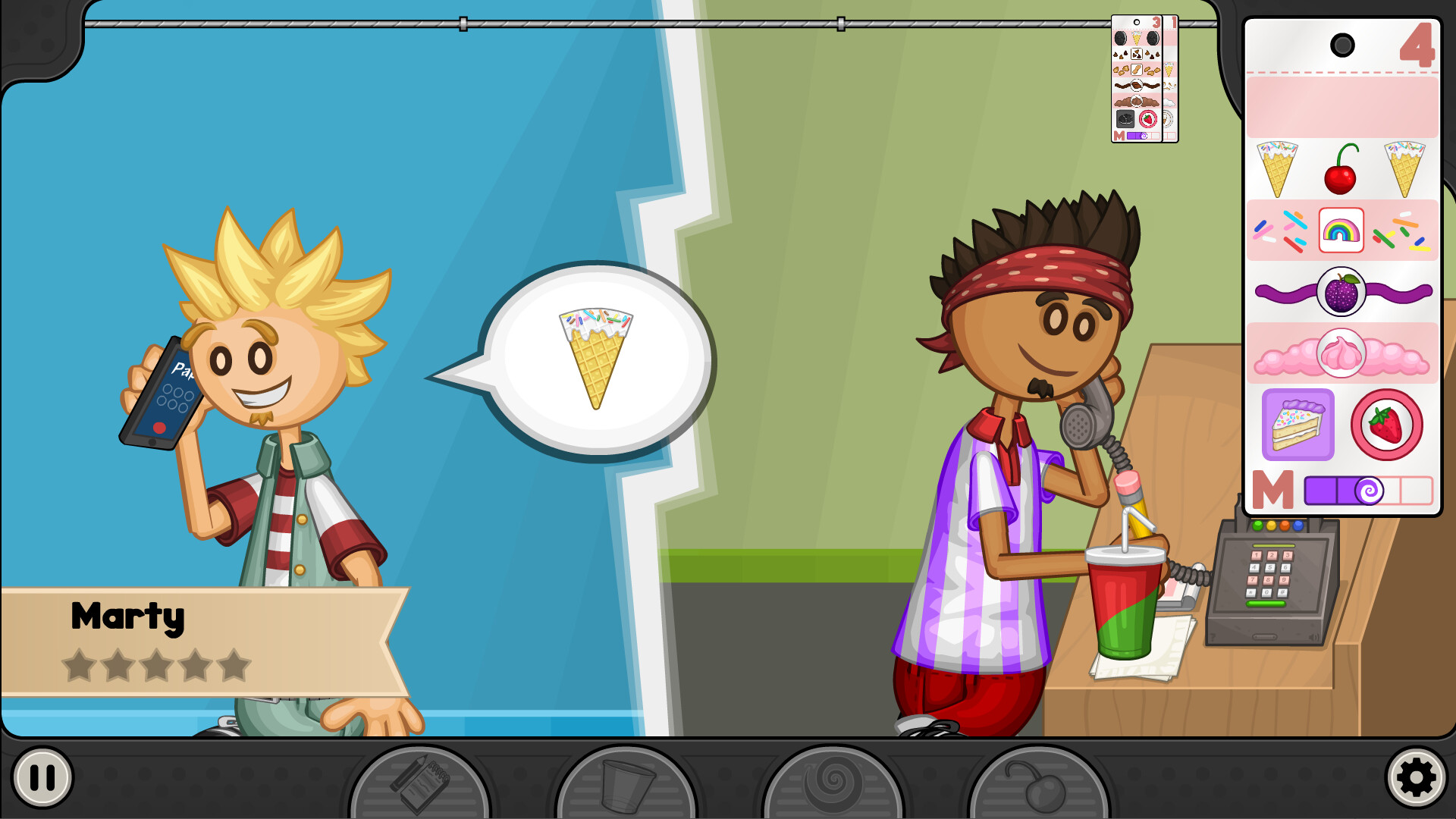 Papa's Freezeria Deluxe screenshot