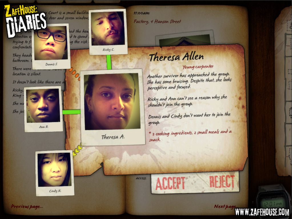Zafehouse: Diaries screenshot