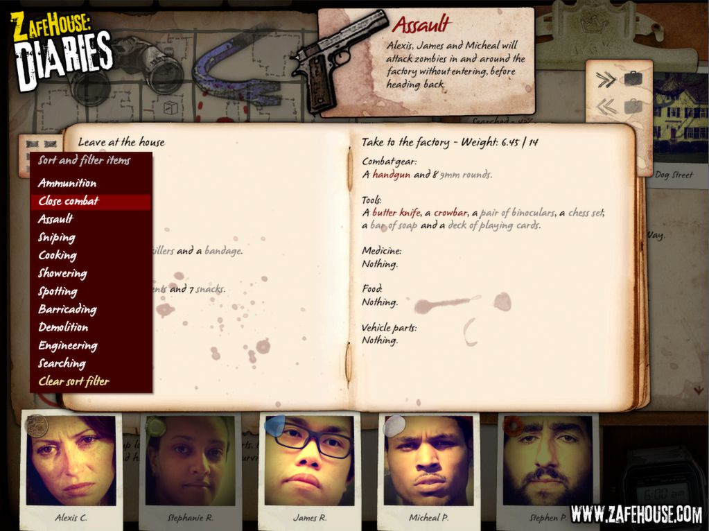 Zafehouse: Diaries screenshot
