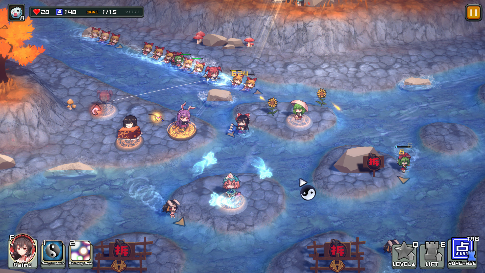 Touhou Monster TD ~ 幻想乡妖怪塔防 screenshot