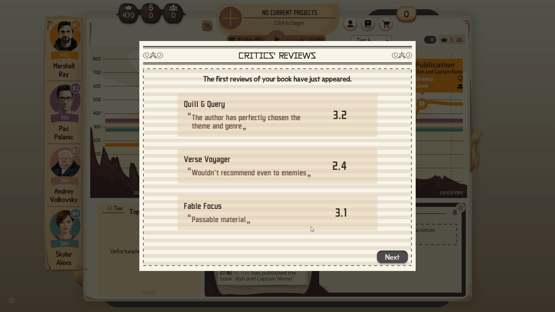 Writer's Rush screenshot