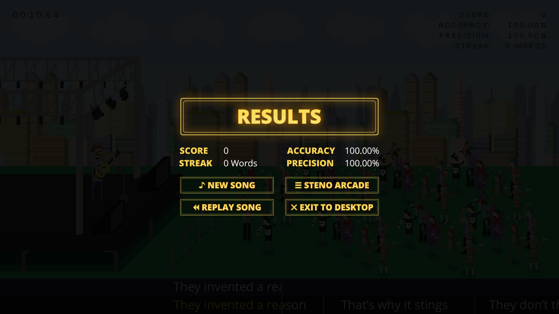 Steno Arcade screenshot