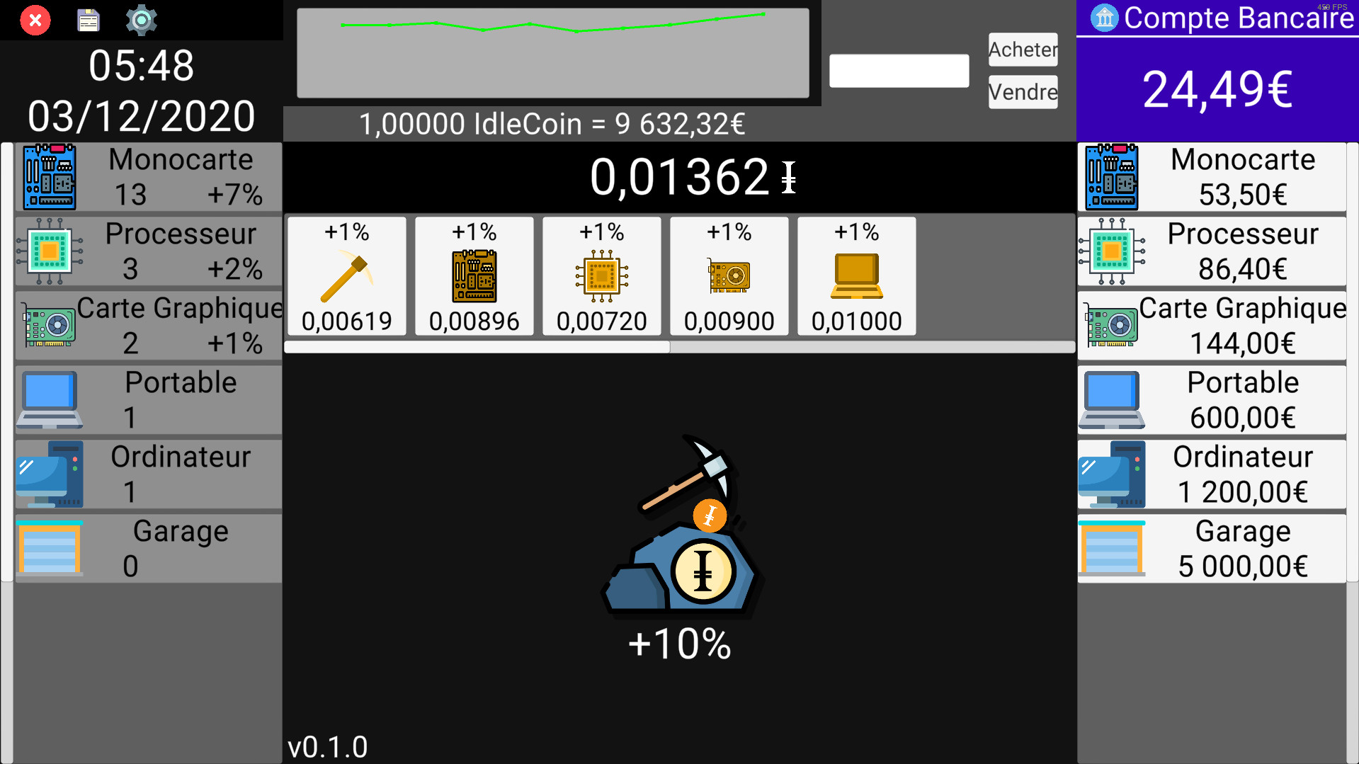 IdleCoin screenshot