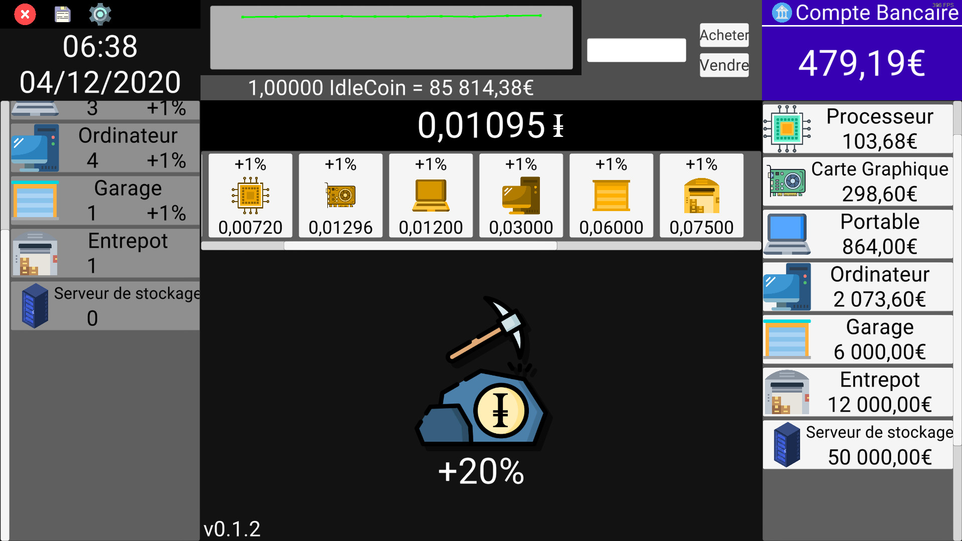 IdleCoin screenshot