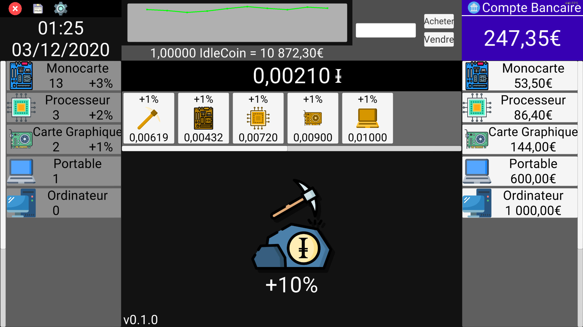 IdleCoin screenshot