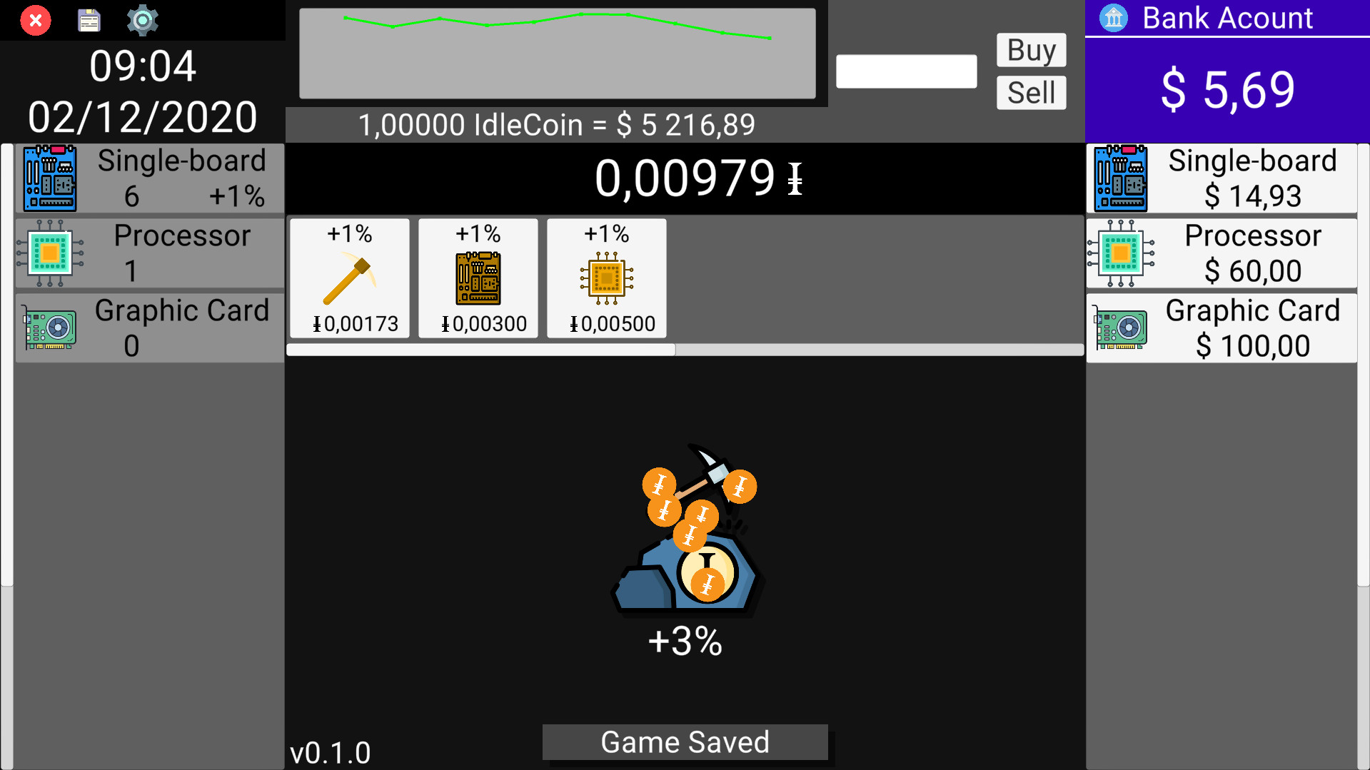 IdleCoin screenshot