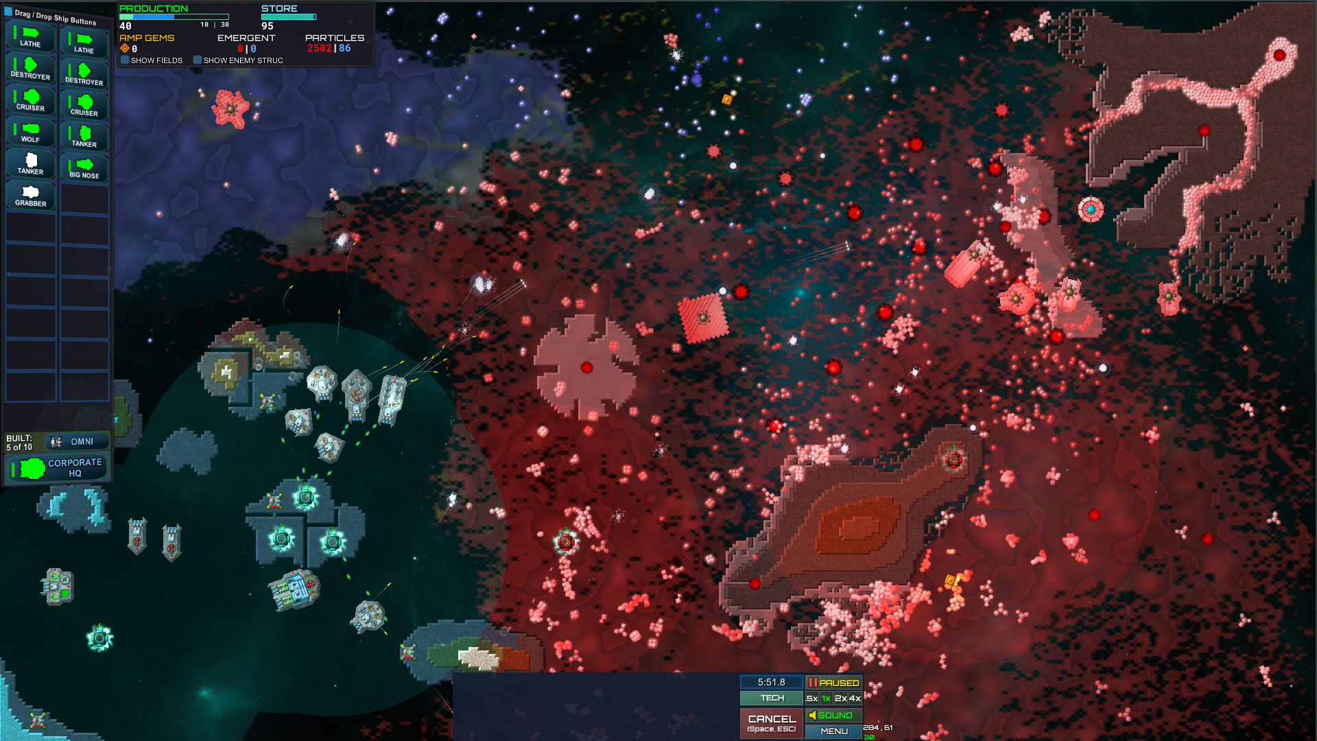 Particle Fleet: Emergence screenshot