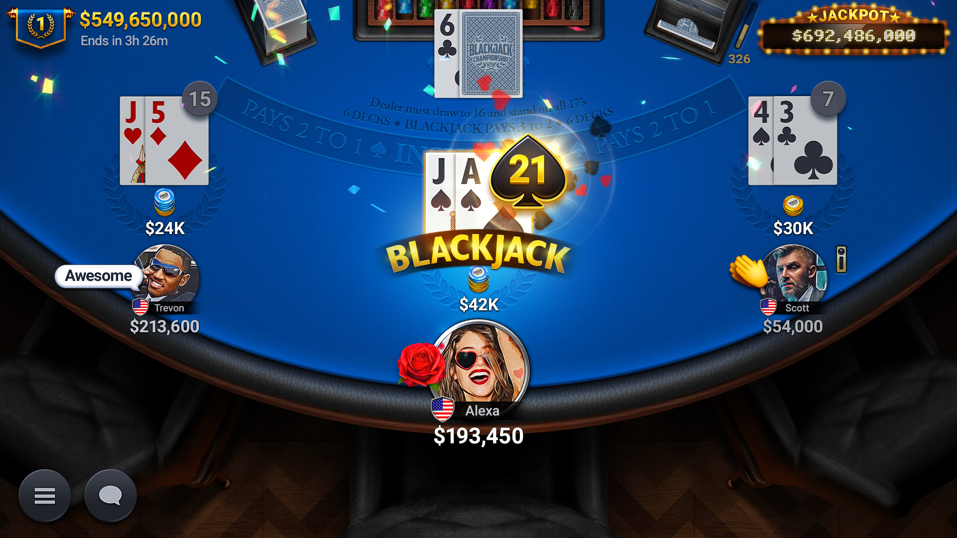 Blackjack Championship screenshot