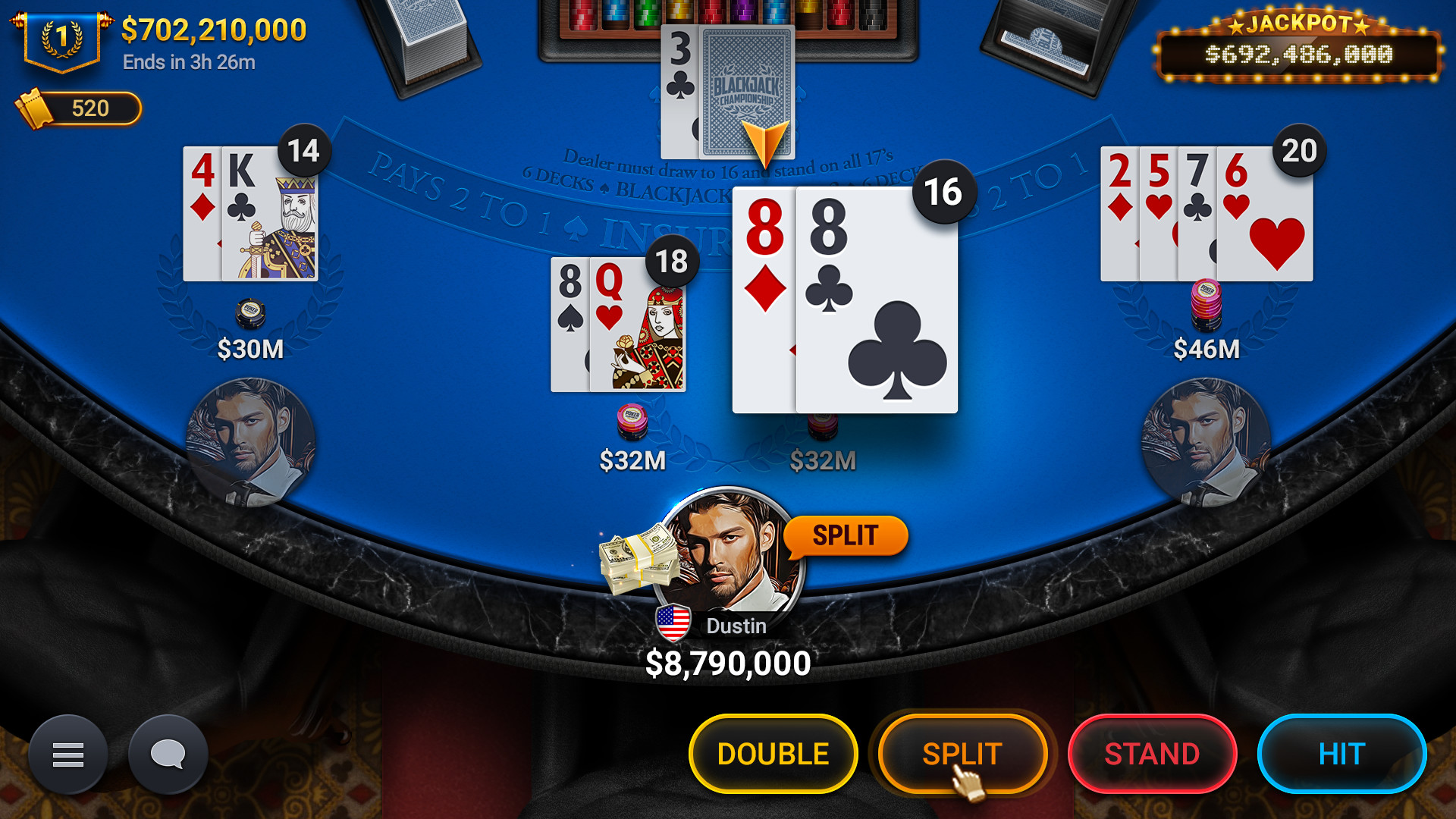 Blackjack Championship screenshot