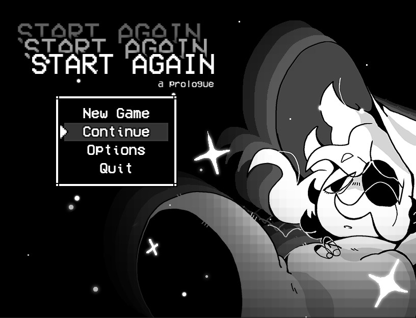 START AGAIN: a prologue screenshot
