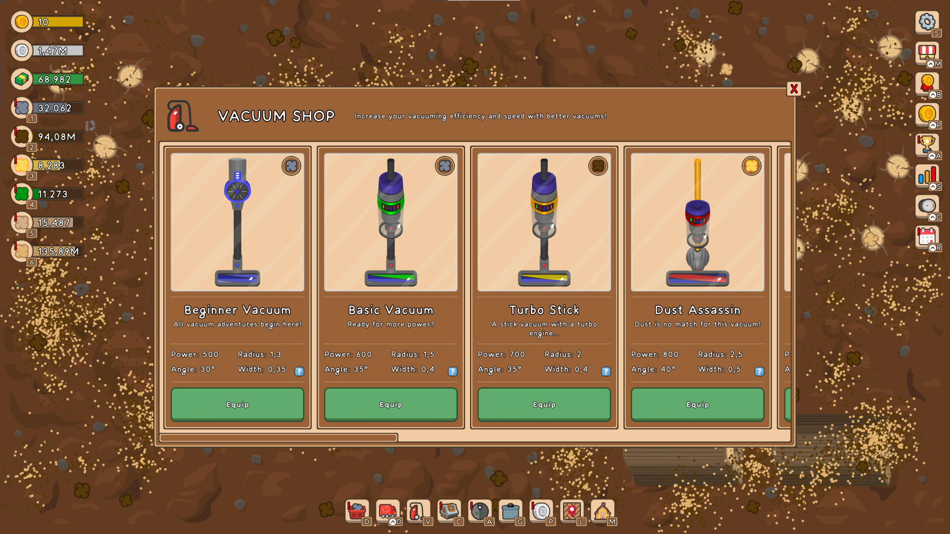 Vacuum Warrior - Idle Game screenshot