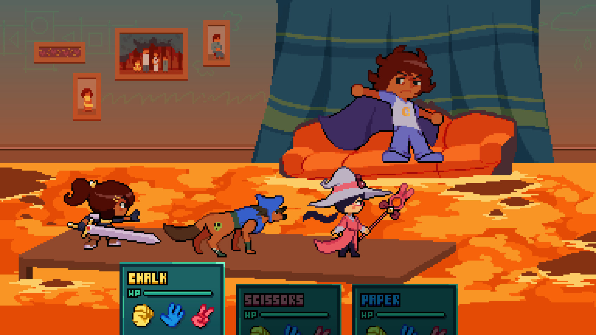 Chalk Paper Scissors screenshot