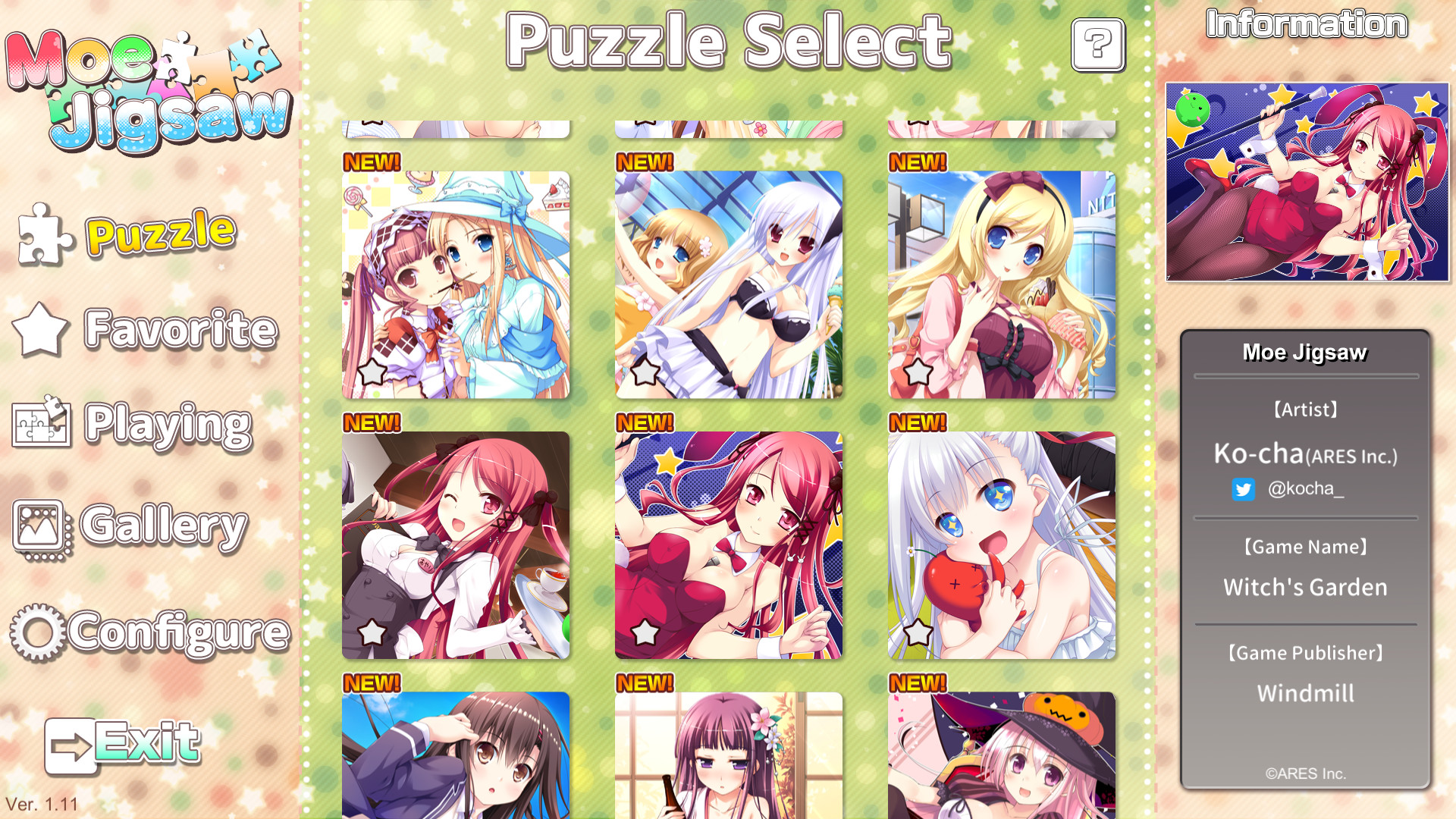 Moe Jigsaw screenshot