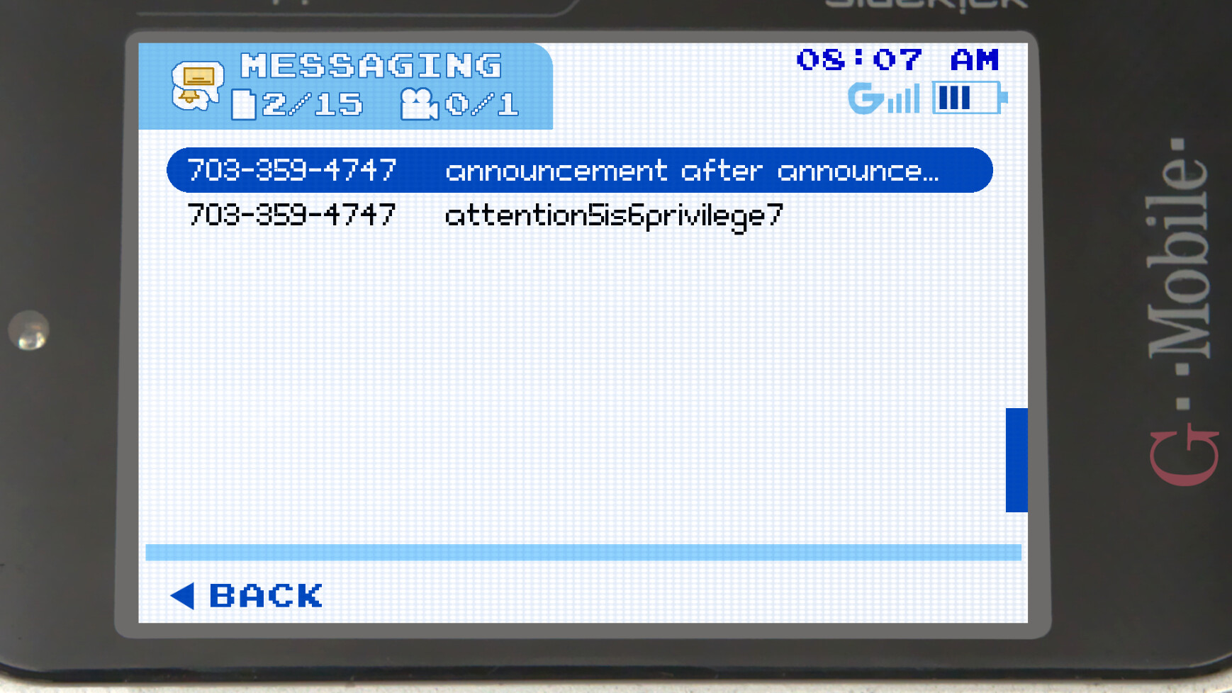Class of '09 screenshot
