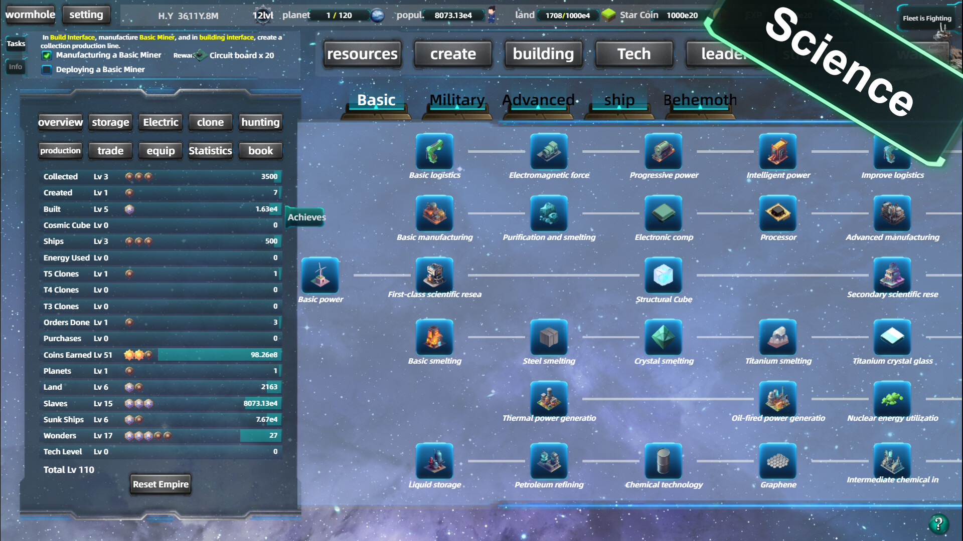Space industrial empire screenshot